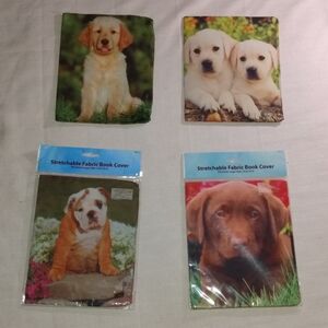 Cute Puppy Stretchable Fabric Book Covers